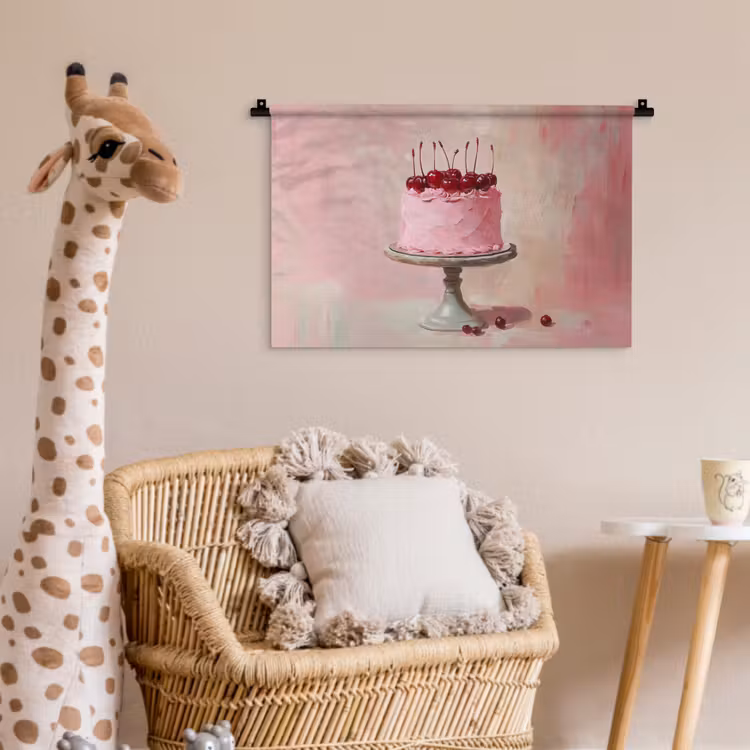 Wandkleed - Taart - Pink - Cherry — 5