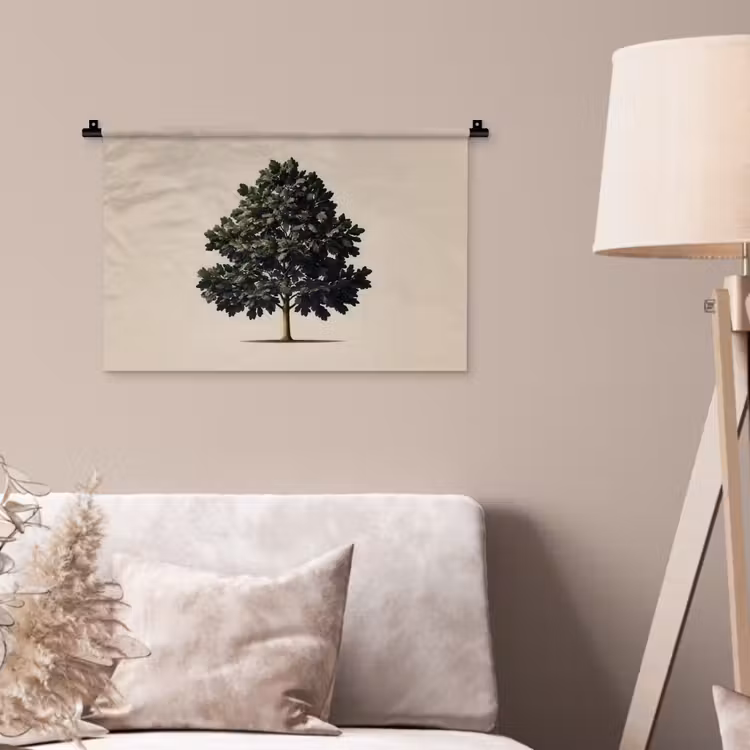Wandkleed - Eikenboom - Schaduw - Egaal — 2