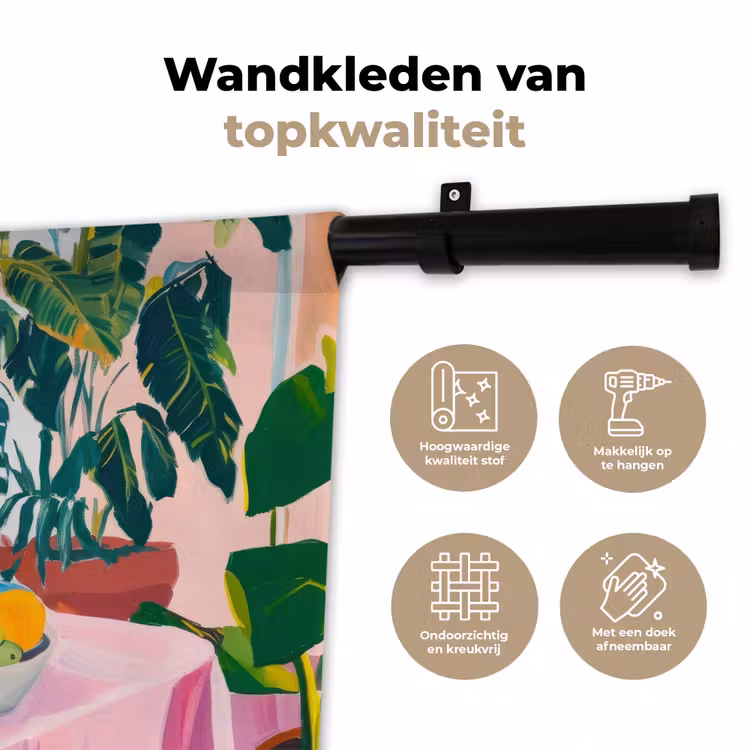 Wandkleed - Tafel - Wijn - Fruit — 3