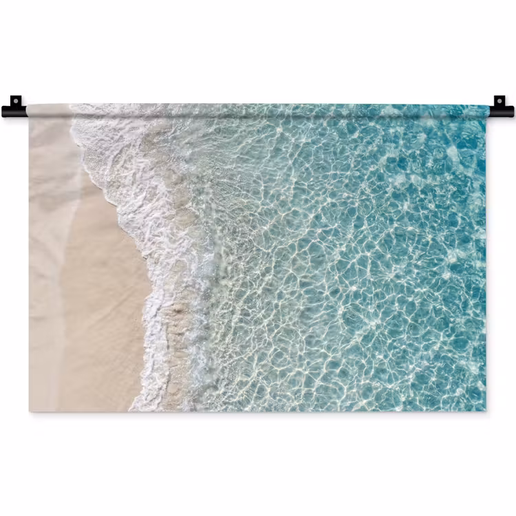 Wandkleed - Kust - Zand - Blauw — 1