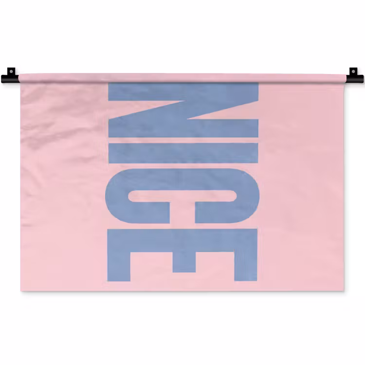 Wandkleed - Nice - Paars - Roze — 1