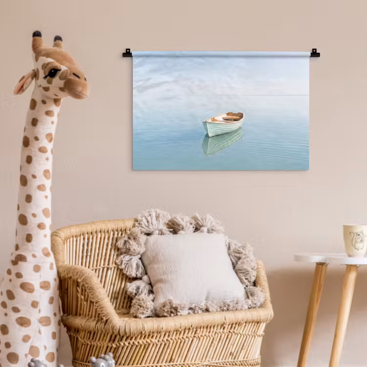 Wandkleed - Minimalistisch - Boot - Zee — 5