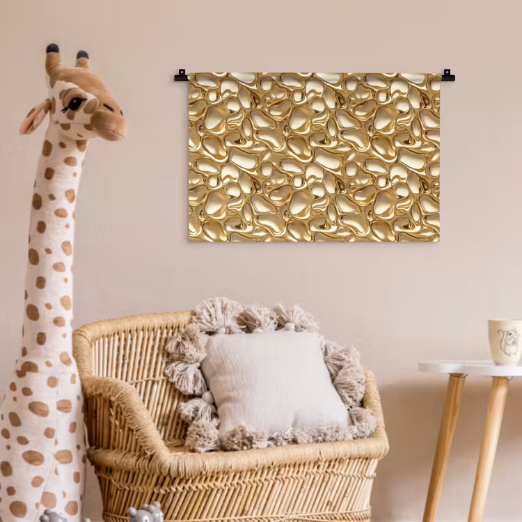 Wandkleed - Abstract - Modern - Goud — 5