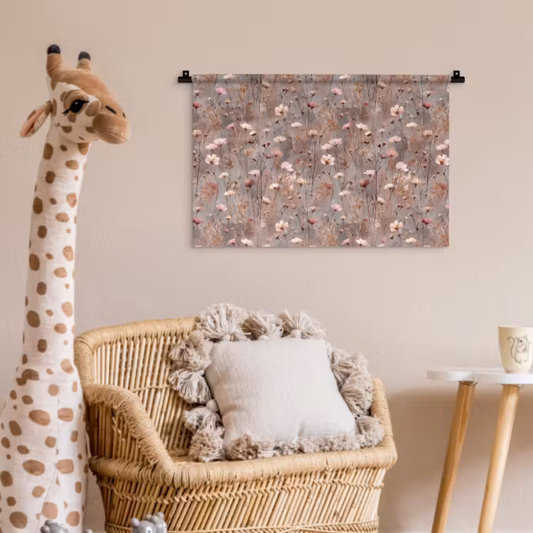 Wandkleed - Bloemen - Wild - Pastel — 5