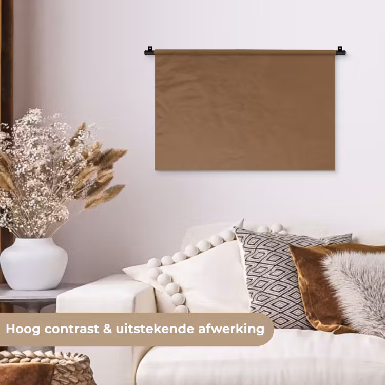 Wandkleed - Soft - Walnut - Bruin — 4