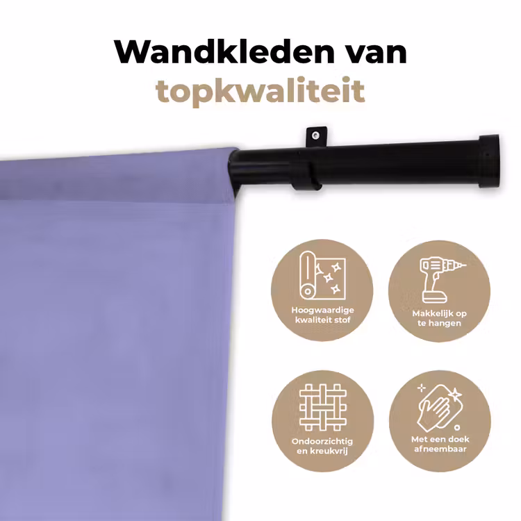 Wandkleed - Ceil - Paars - Lila — 3