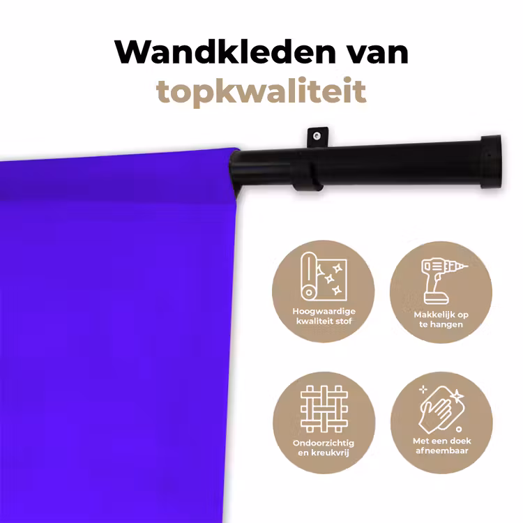 Wandkleed - Electric - Indigo - Paars — 3