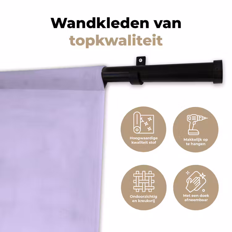 Wandkleed - Light - Orchid - Paars — 3