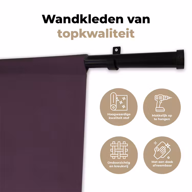 Wandkleed - Midnight - Plum - Paars — 3