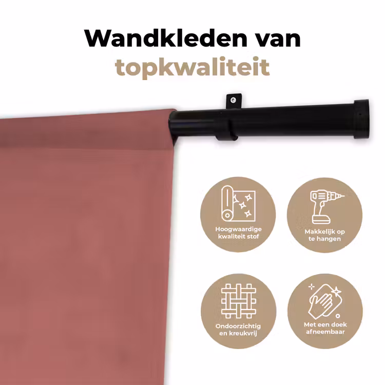 Wandkleed - Ancient - Rose - Roze — 3