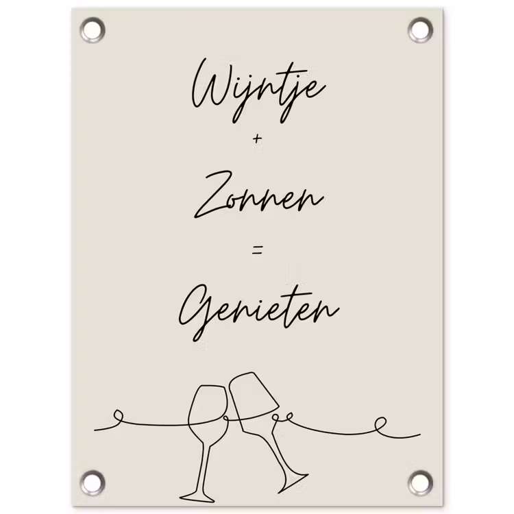 Tuinposter - Wijn en Zonnen — 1
