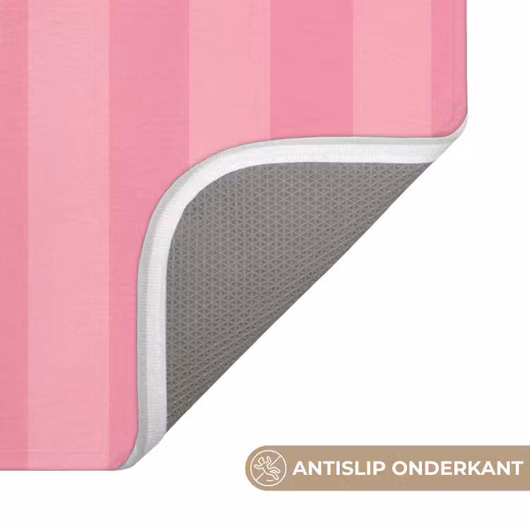WC Mat - Gestreept - Roze - Chéri — 3