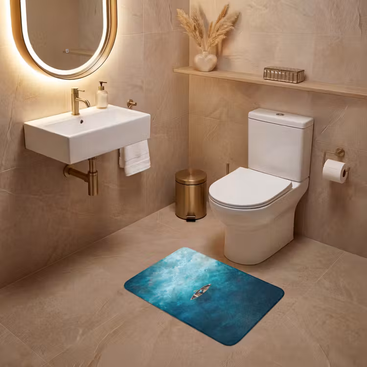 WC Mat - Bootje - Water - Blauw — 4