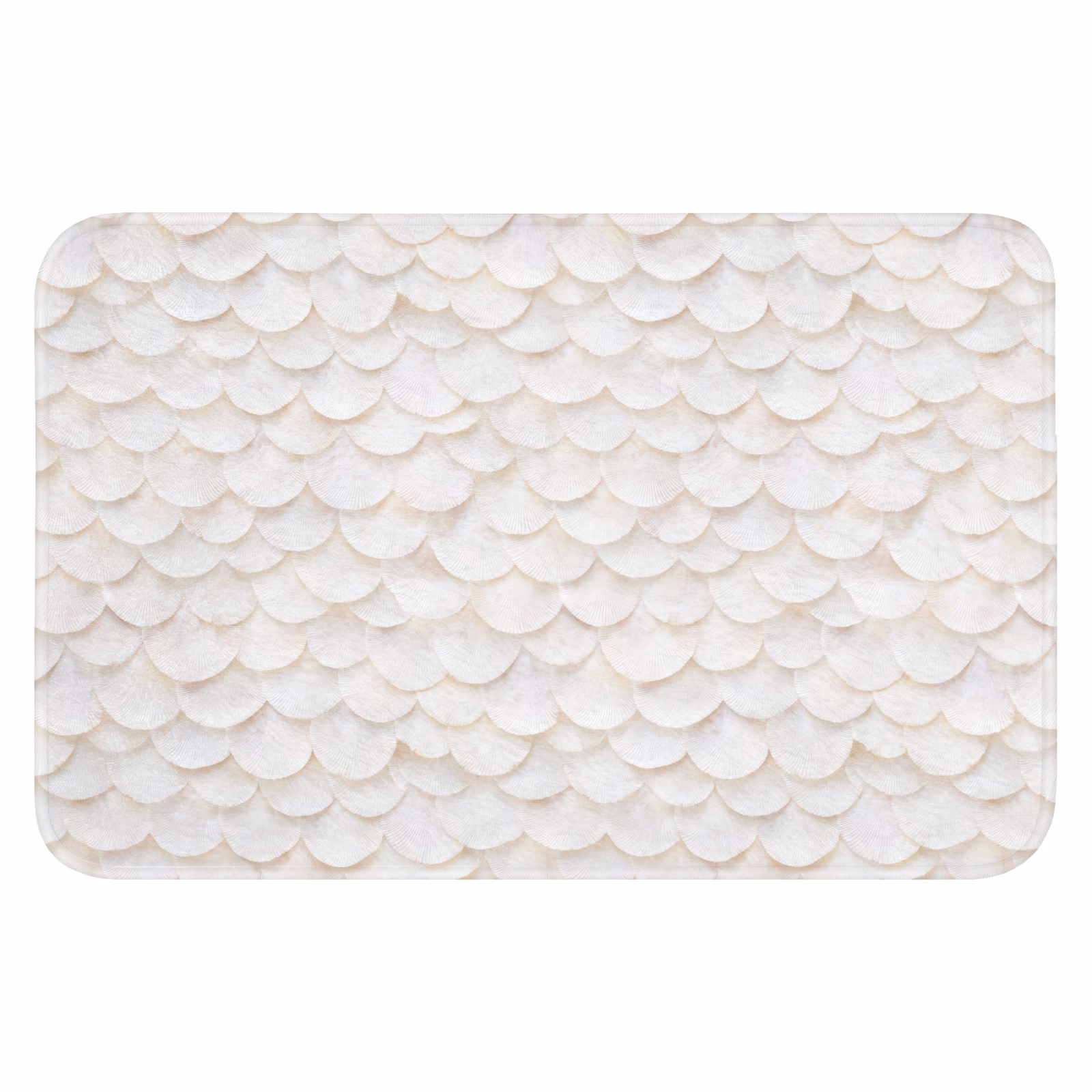WC Mat - Schubben - Wit - Elegant — 1