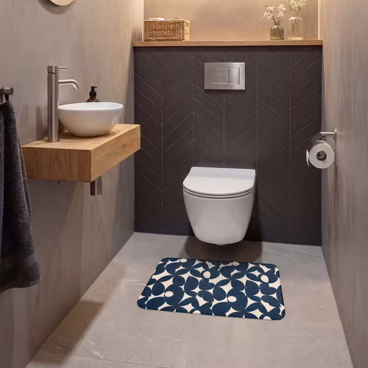 WC Mat - Modern - Geometrisch - Blauw — 2