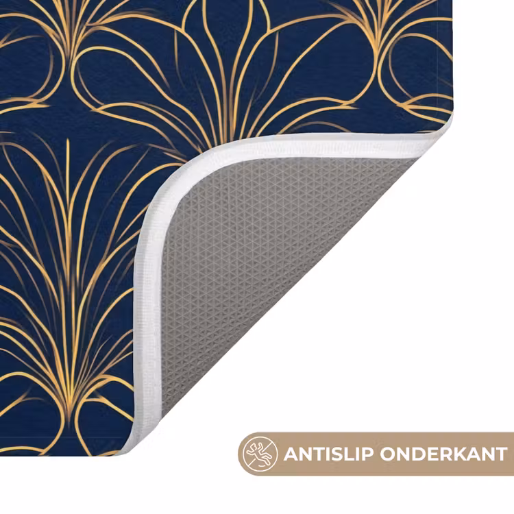 WC Mat - Deco - Waaier - Blauw — 3