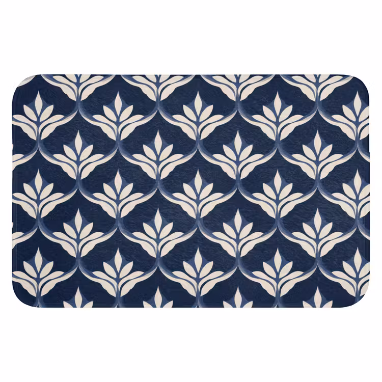 WC Mat - Modern - Ontwerp - Blauw — 1