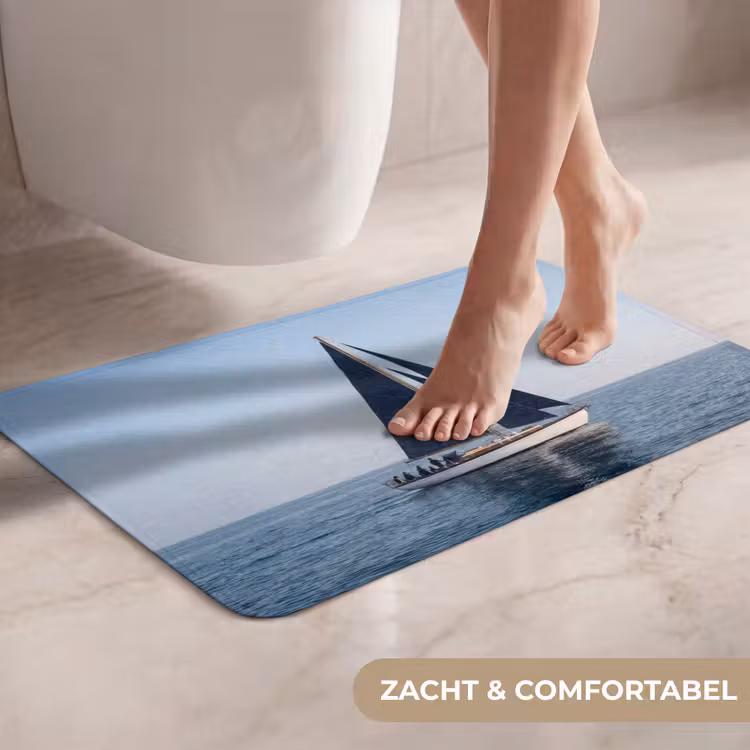 WC Mat - Zeilboot - Zee - Blauw — 7