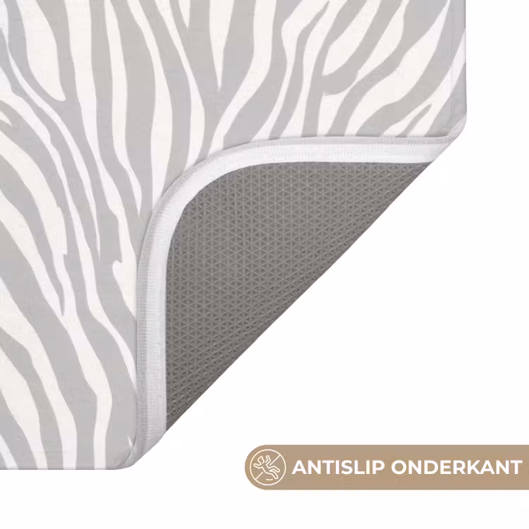 WC Mat - Zebra - Motief - Grijs — 3