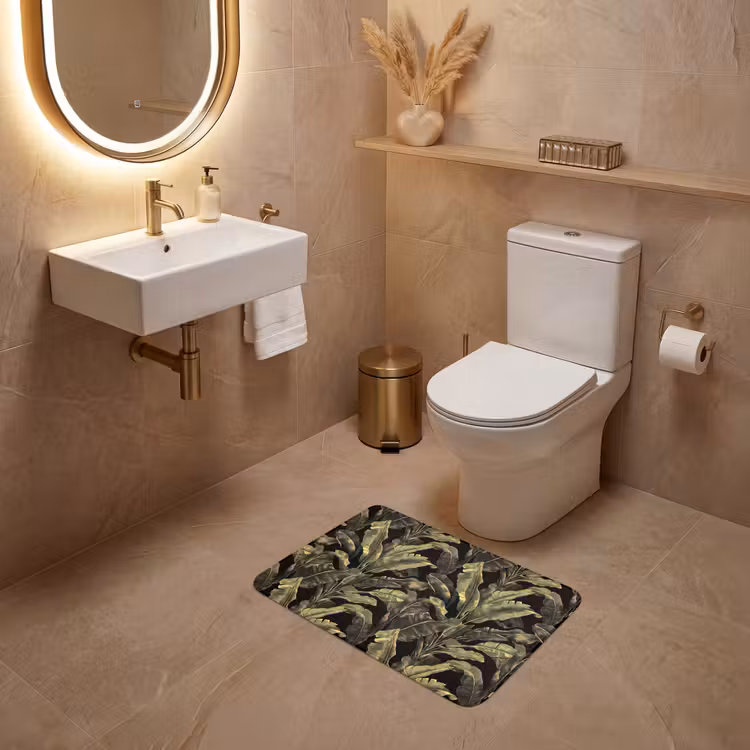 WC Mat - Botanisch - Bladeren - Groen — 4