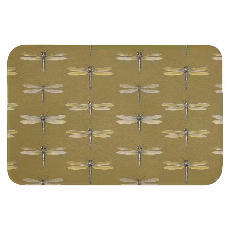 WC Mat - Libellen - Patroon - Groen — 1