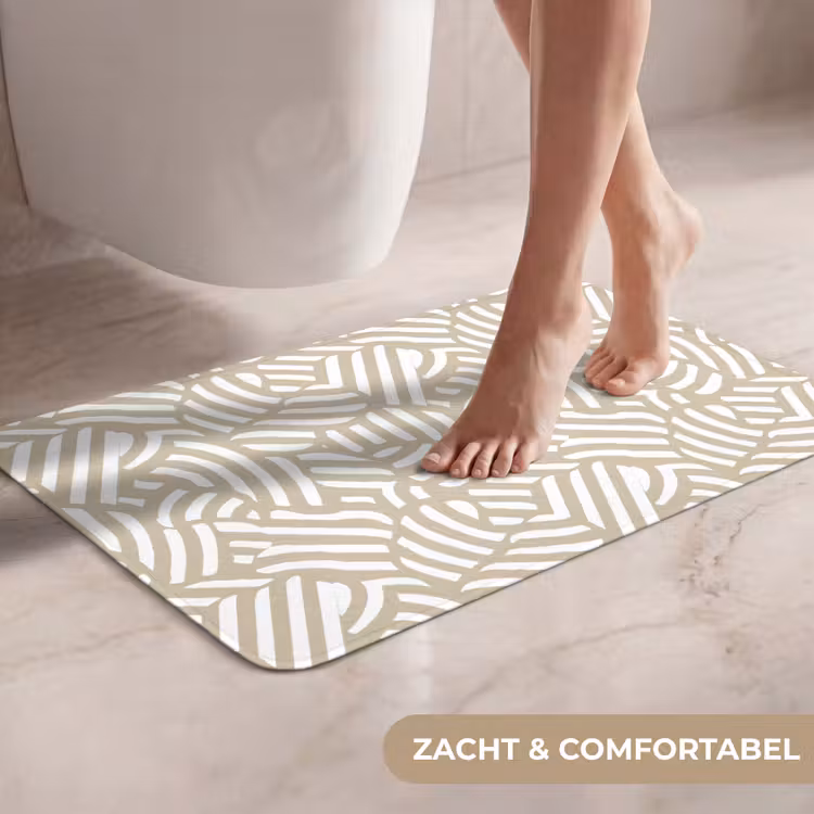 WC Mat - Abstract - Modern - Beige — 7