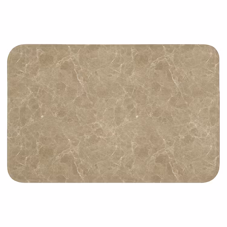 WC Mat - Beige - Marmer - Witte aders — 1