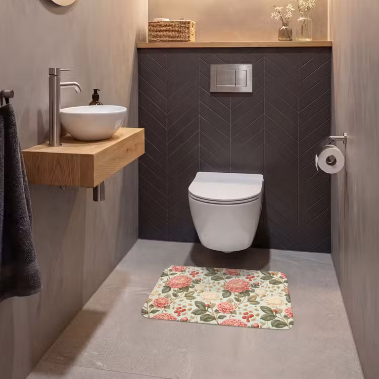 WC Mat - Klassiek - Botanisch - Veelkleurig — 2