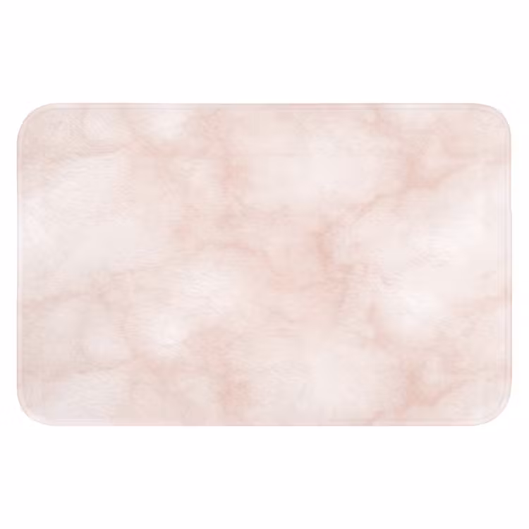 WC Mat - Roze - Marmer - Crème — 1