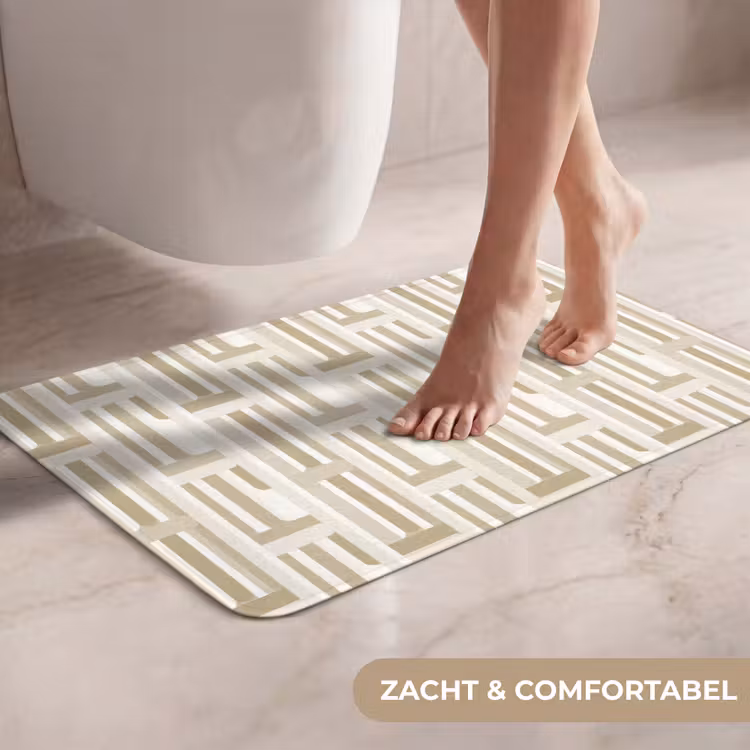 WC Mat - Modern - Geometrisch - Beige — 7