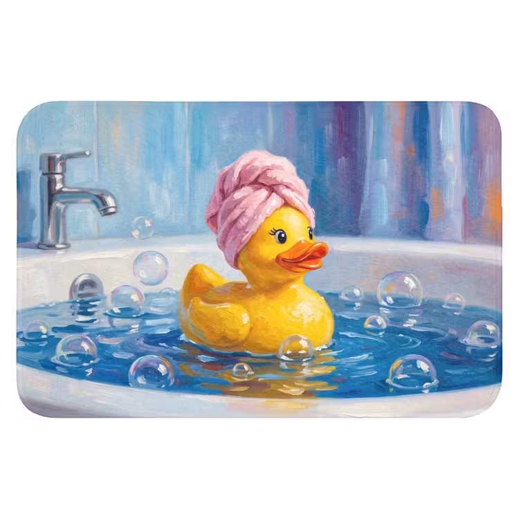 WC Mat - Creatief - Badeend - Kleurrijk — 1