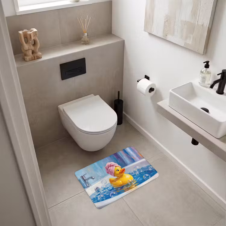 WC Mat - Creatief - Badeend - Kleurrijk — 6