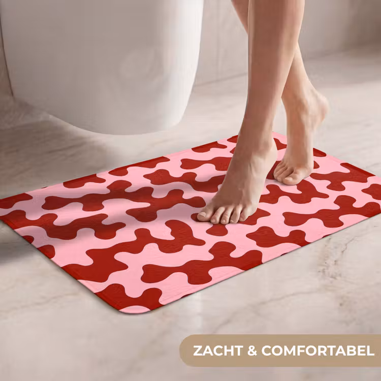 WC Mat - Modern - Abstract - Rood — 7