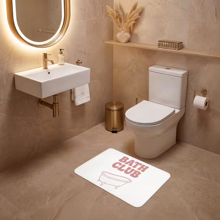 WC Mat - Retro - Bad - Roze — 4