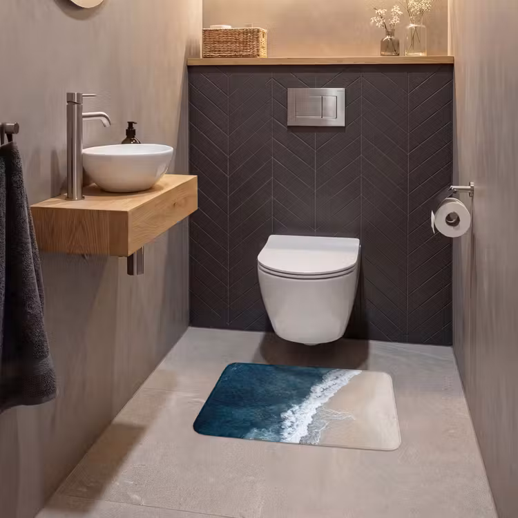 WC Mat - Strand - Zee - Golven — 2