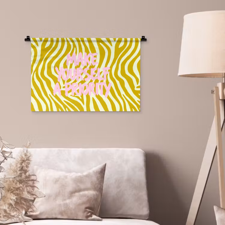 Wandkleed - Zebraprint - Priority - Roze — 2