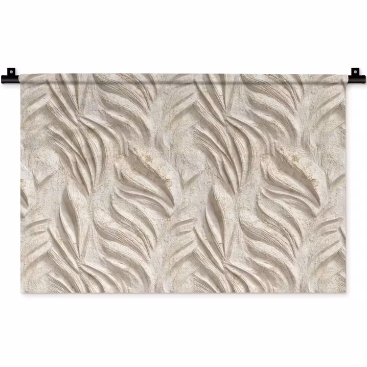 Wandkleed - Textuur - Reliëf - Beige — 1