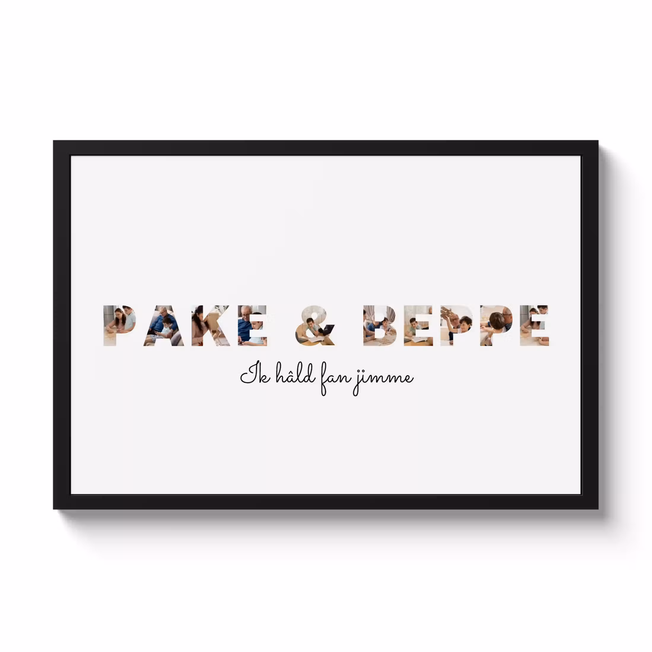 Foto in lijst - Pake & Beppe