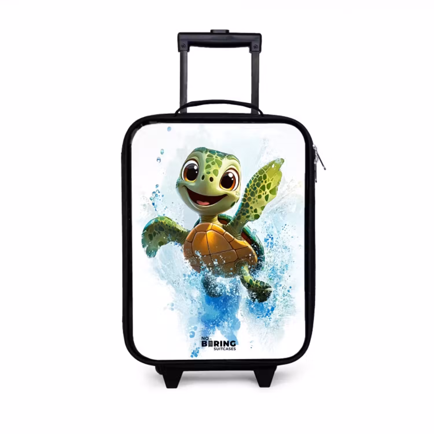 Kinderkoffer met naam - Schildpad - Water - Groen
