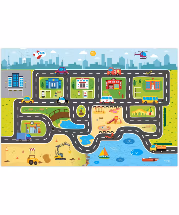 Speelkleed - Speelmat - Stad - Stadsleven - Strand