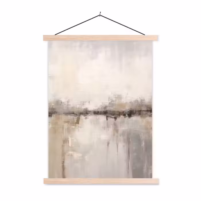 Schoolplaat - Moderne kunst - Abstract - Beige