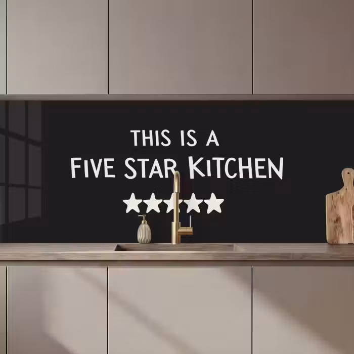 Keuken achterwand - This is a five star kitchen