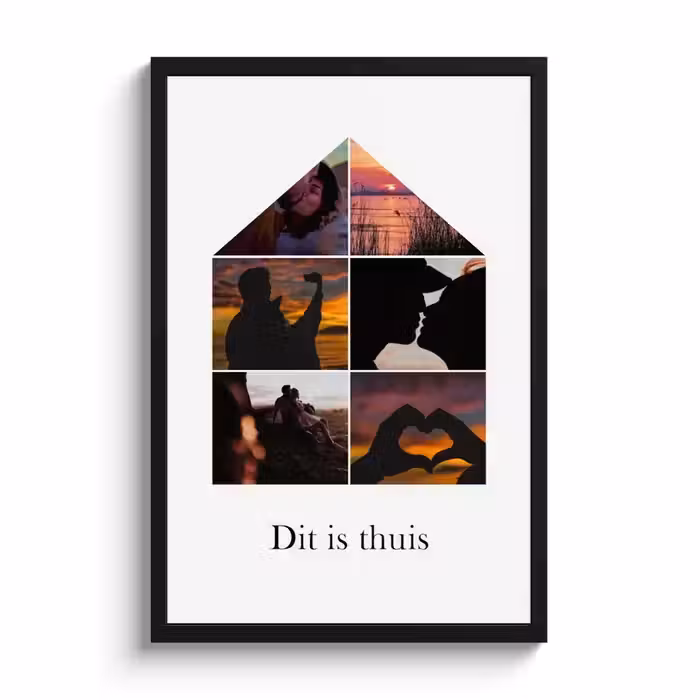 Canvas - Huisje collage