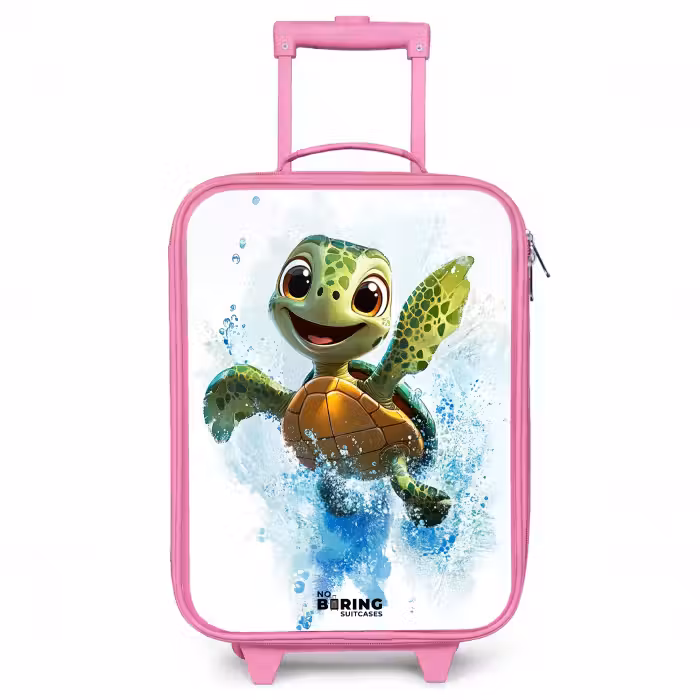 Kinderkoffer - Roze - Schildpad - Water - Groen
