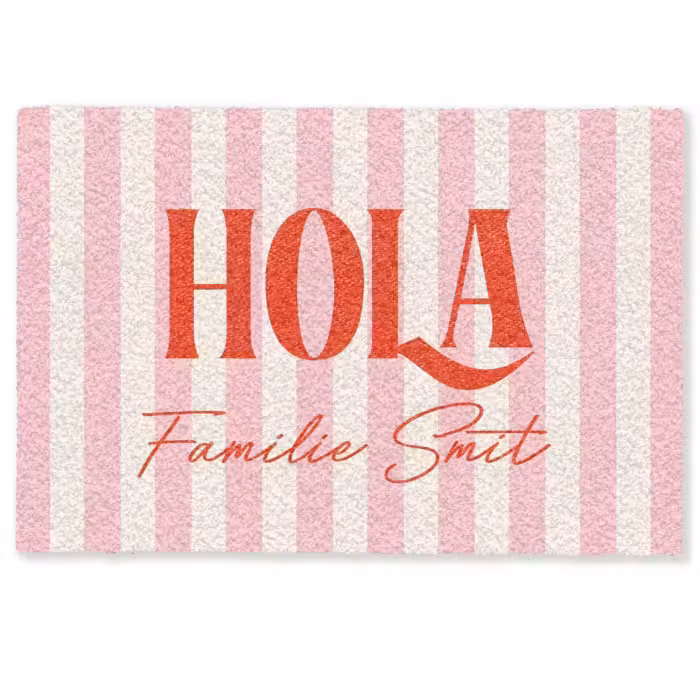 Gepersonaliseerde deurmat - Hola